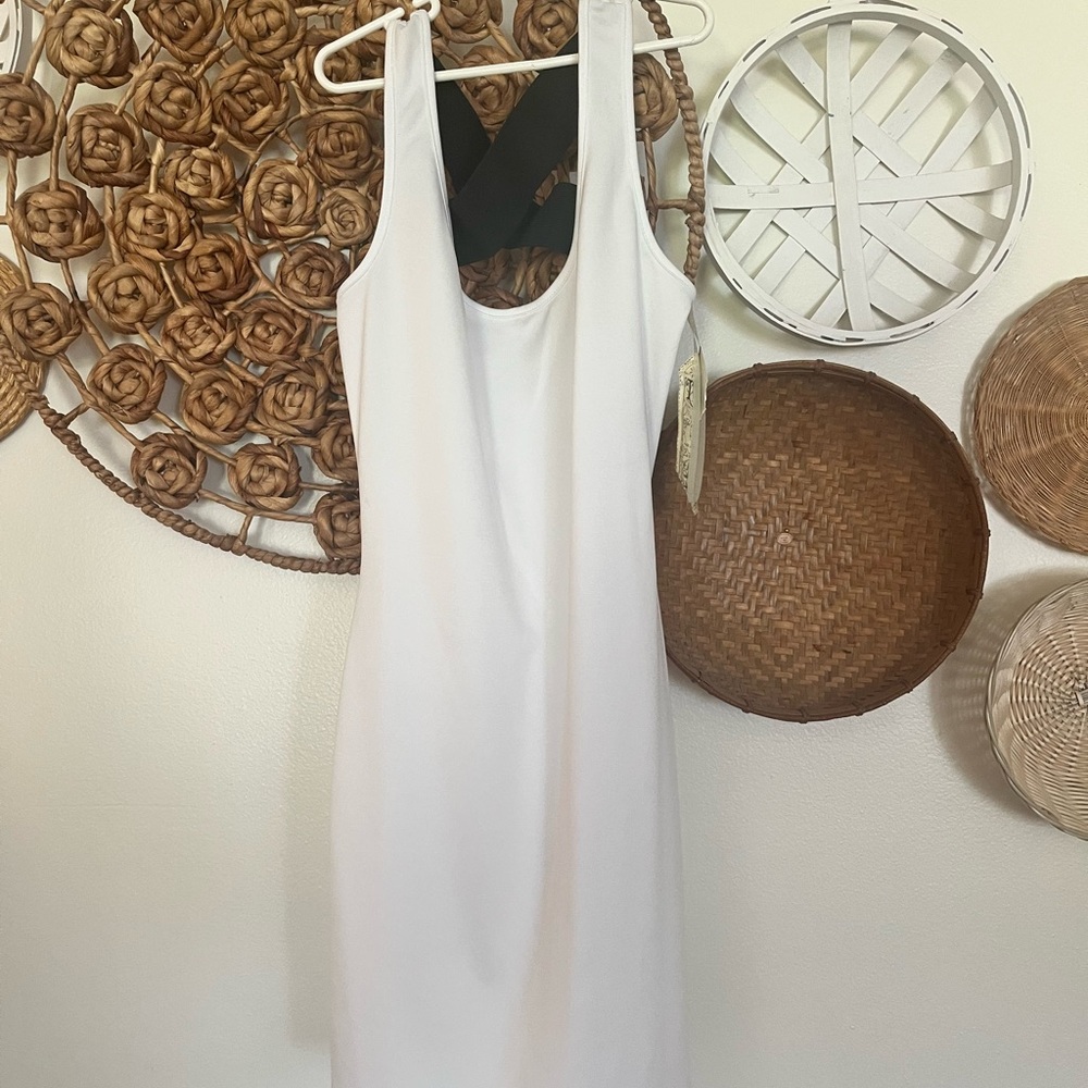 L8teR White Sheath Mini Dress for Cocktail